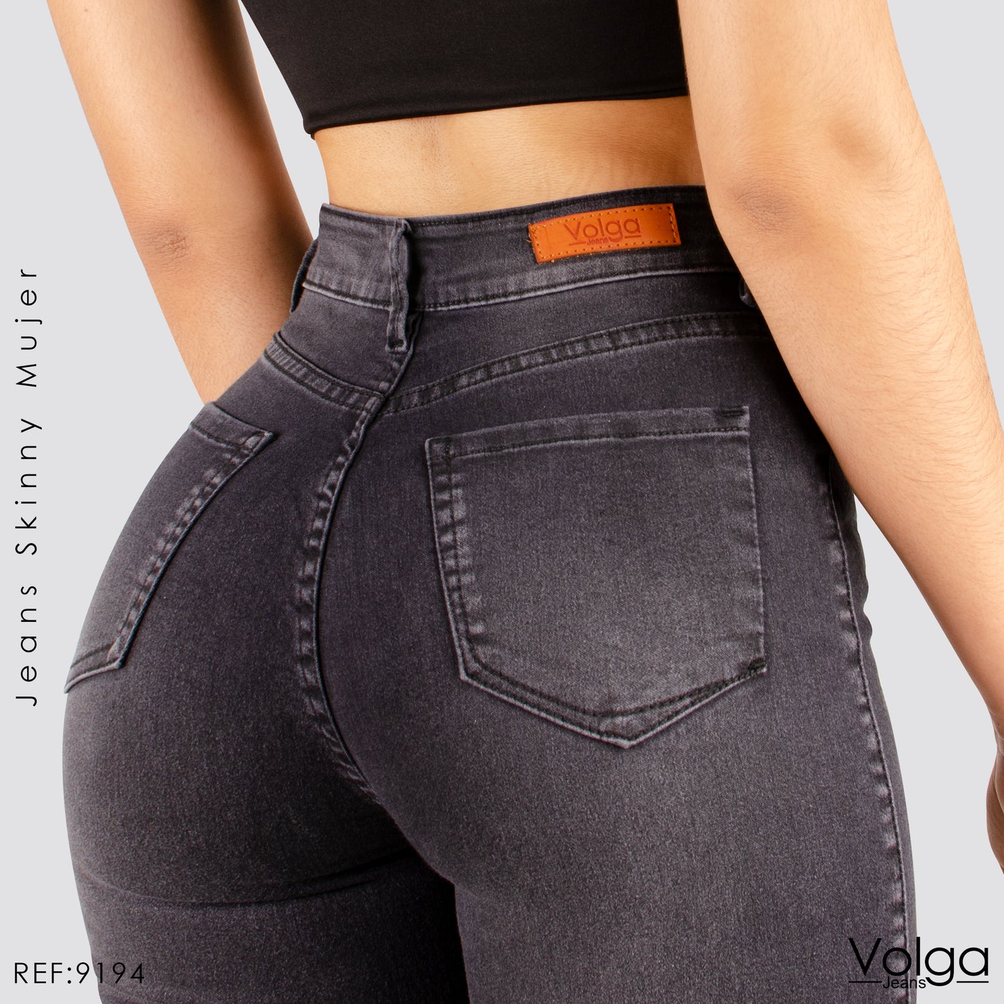 JEANS MUJER SKINNY TIRO ALTO 9194
