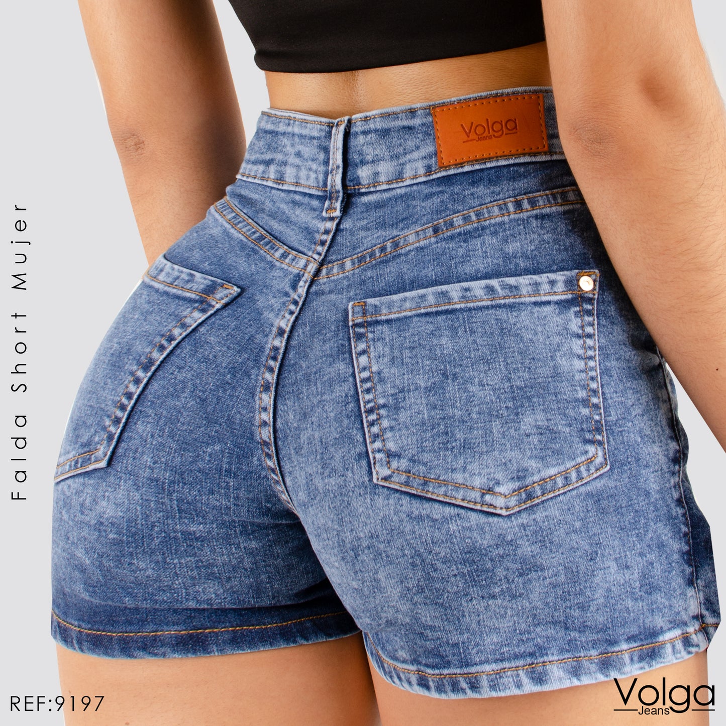 FALDA SHORT TIRO ALTO 9197