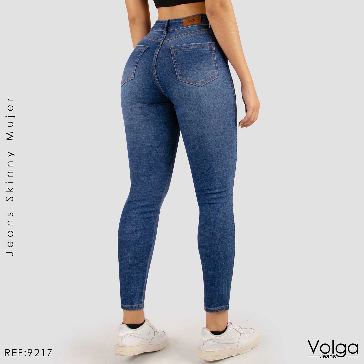 JEANS MUJER SKINNY TIRO ALTO 9217