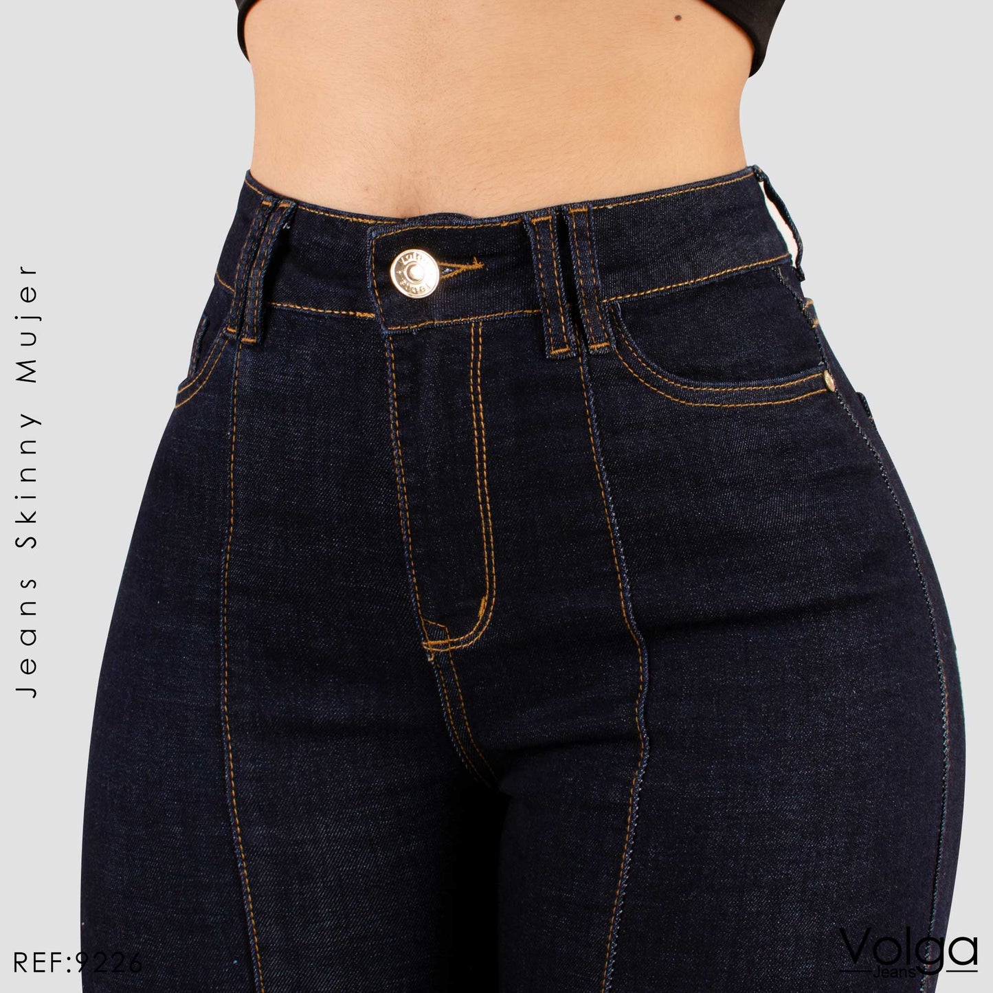 JEANS MUJER SKINNY TIRO ALTO 9226