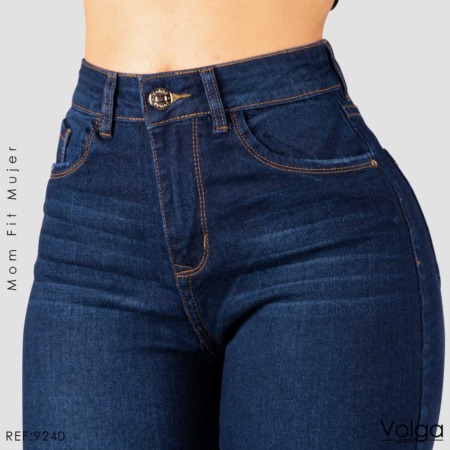 JEANS MUJER MOM FIT TIRO ALTO 9240