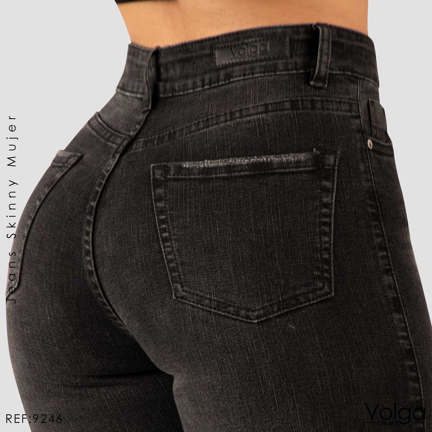 JEANS MUJER SKINNY TIRO ALTO 9246