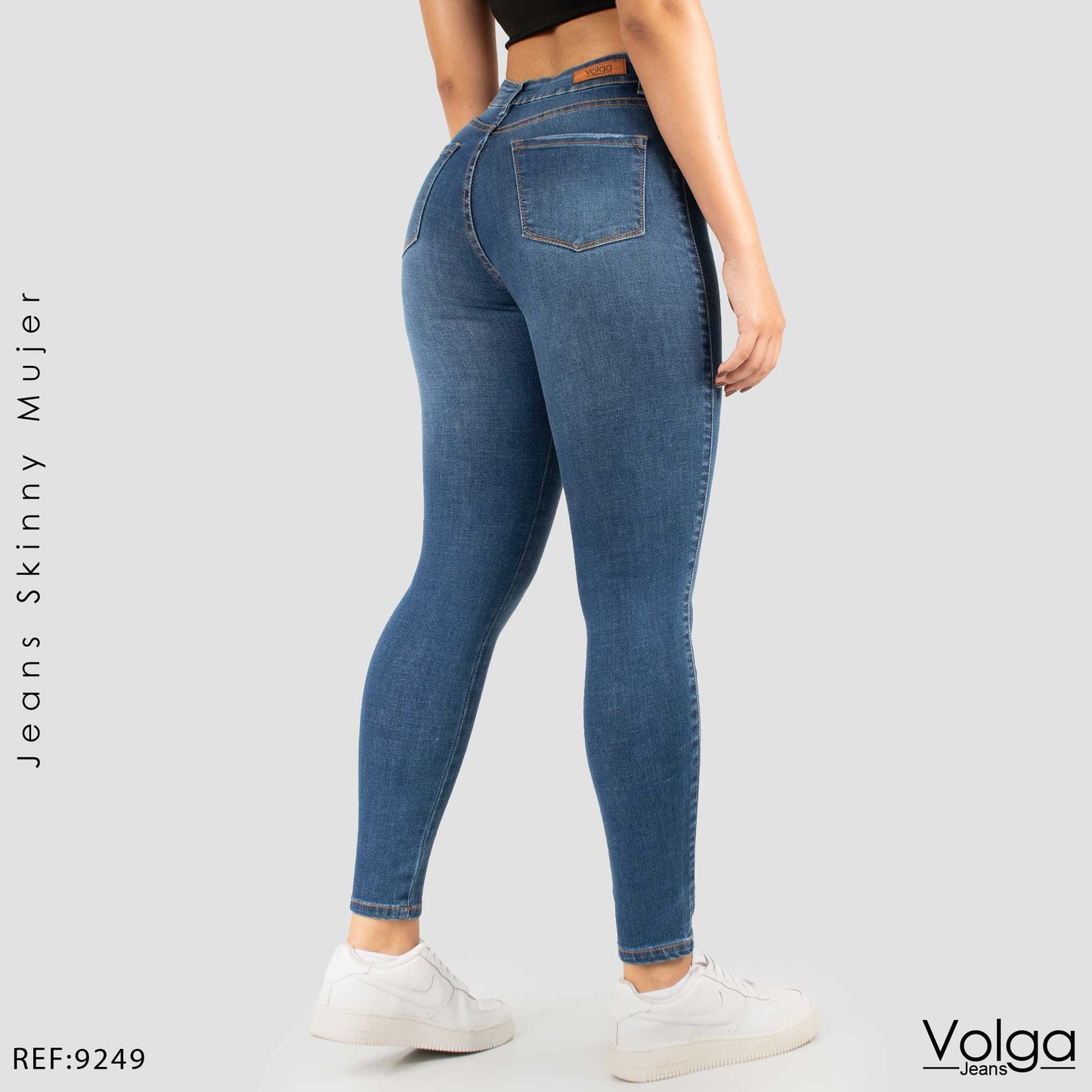 JEANS MUJER SKINNY TIRO ALTO 9249