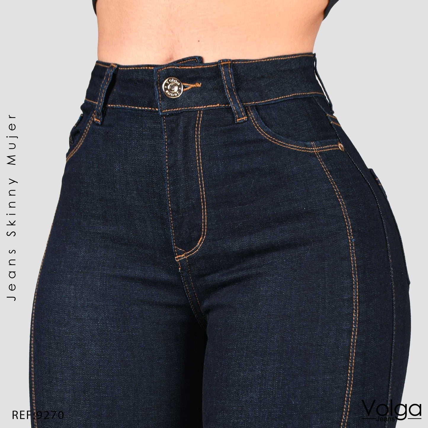 JEANS MUJER SKINNY TIRO ALTO 9270