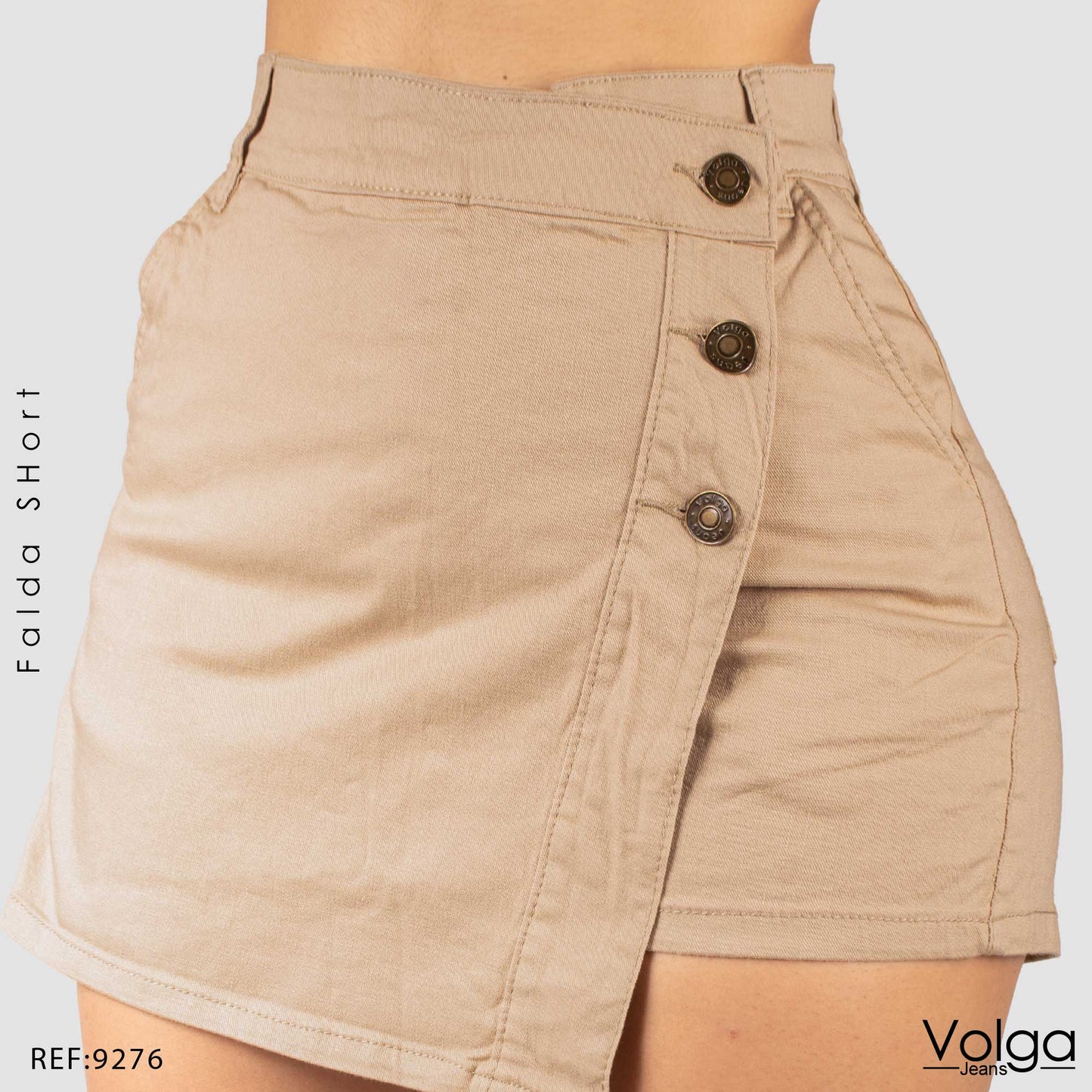 FALDA SHORT TIRO ALTO 9276