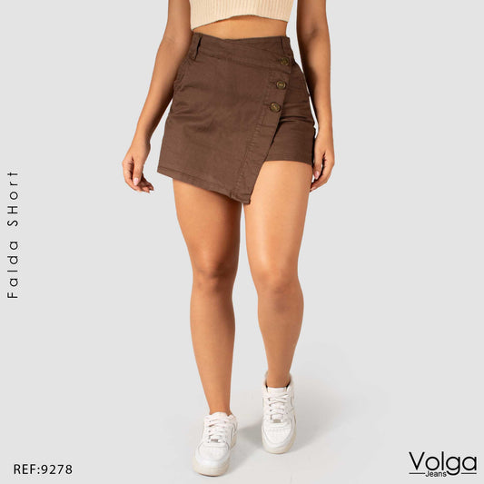 FALDA SHORT TIRO ALTO 9278