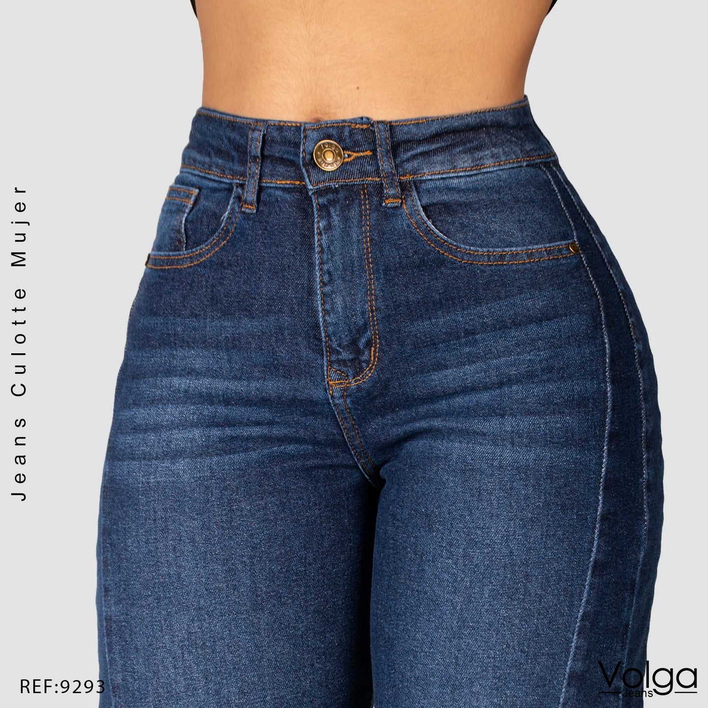 JEANS MUJER CULOTTE TIRO ALTO 9293