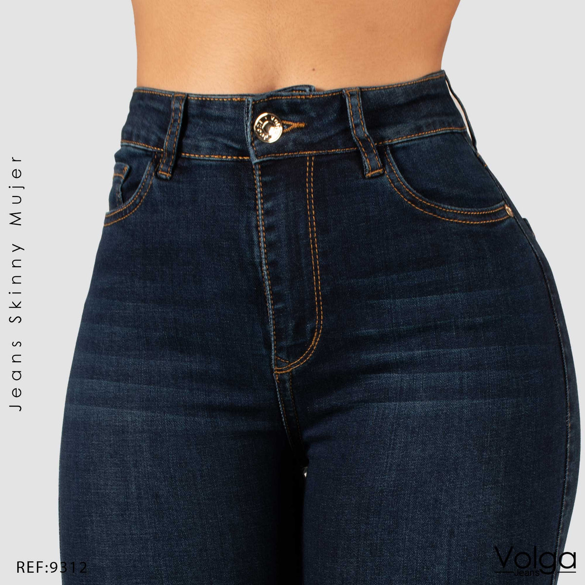 JEANS SKINNY TIRO ALTO 9312
