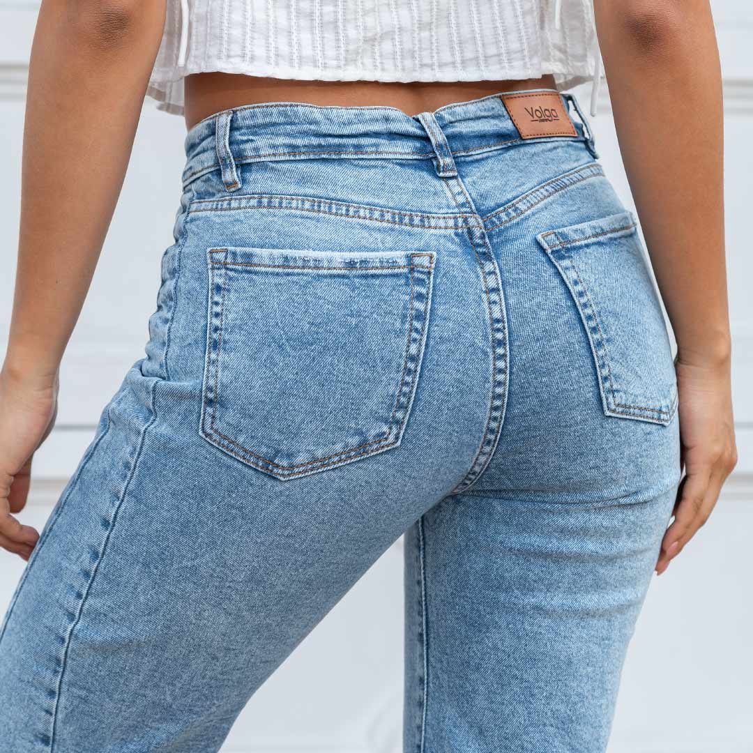 JEANS MUJER CULOTTE TIRO ALTO 9279