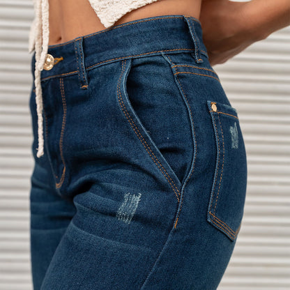 JEANS MUJER MOM FIT TIRO ALTO 9282