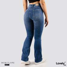 Cargar imagen en el visor de la galería, JEANS MUJER MOM FLARE TIRO ALTO 4951
