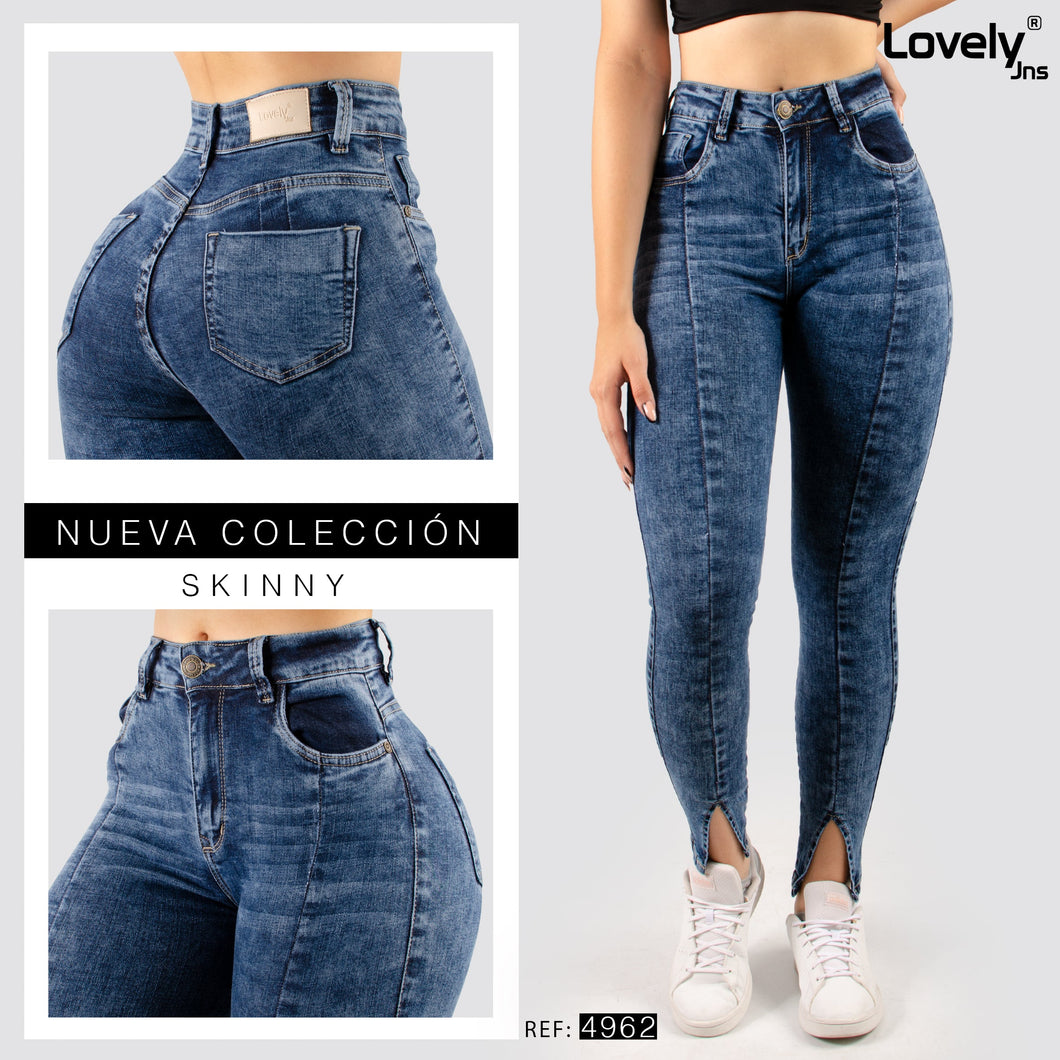 JEANS MUJER SKINNY TIRO ALTO 4962