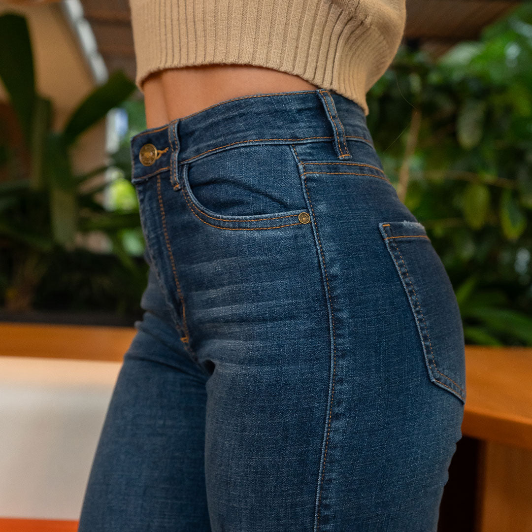 JEANS MUJER SKINNY TIRO ALTO 9288