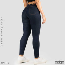 Cargar imagen en el visor de la galería, JEANS MUJER SKINNY TIRO ALTO 9116

