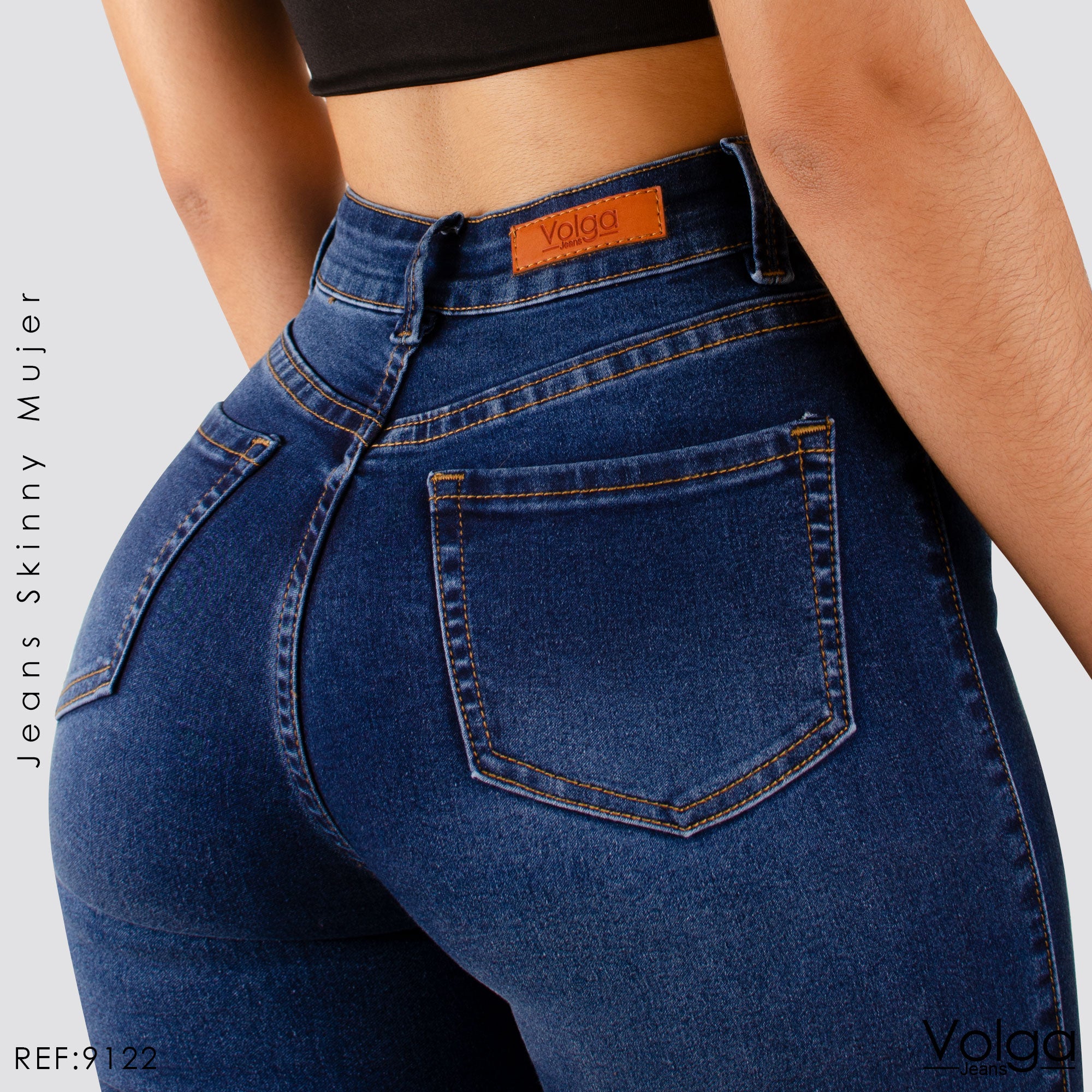 JEANS MUJER SKINNY TIRO ALTO 9122