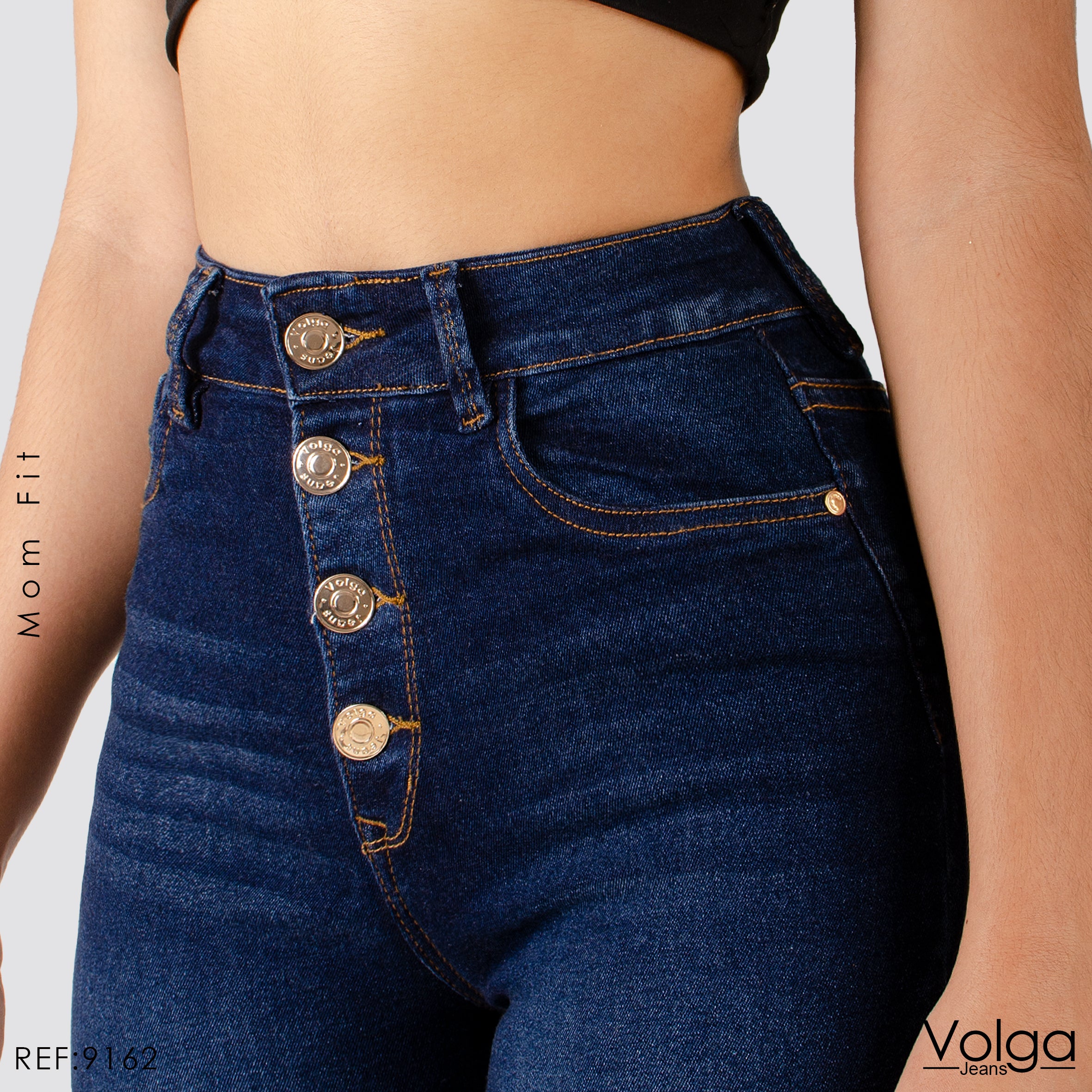 JEANS MUJER MOM FIT TIRO ALTO  9162