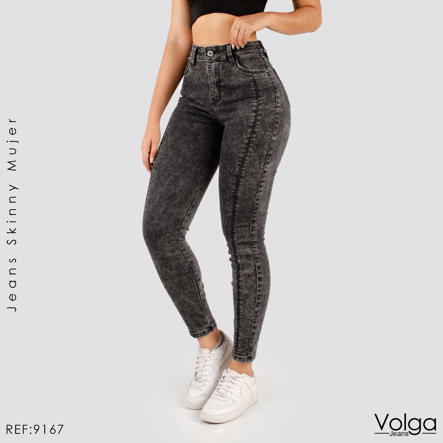 JEANS MUJER SKINNY TIRO ALTO 9167