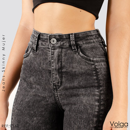 JEANS MUJER SKINNY TIRO ALTO 9167