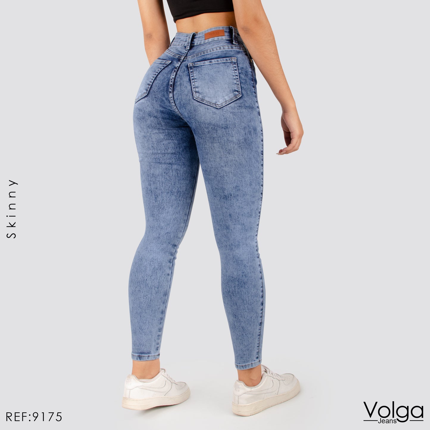 JEANS MUJER SKINNY TIRO ALTO 9175