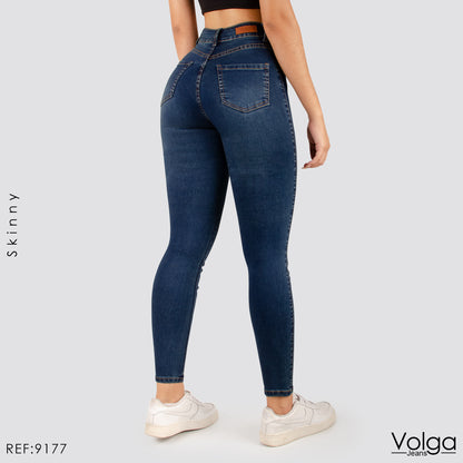 JEANS MUJER SKINNY TIRO ALTO 9177