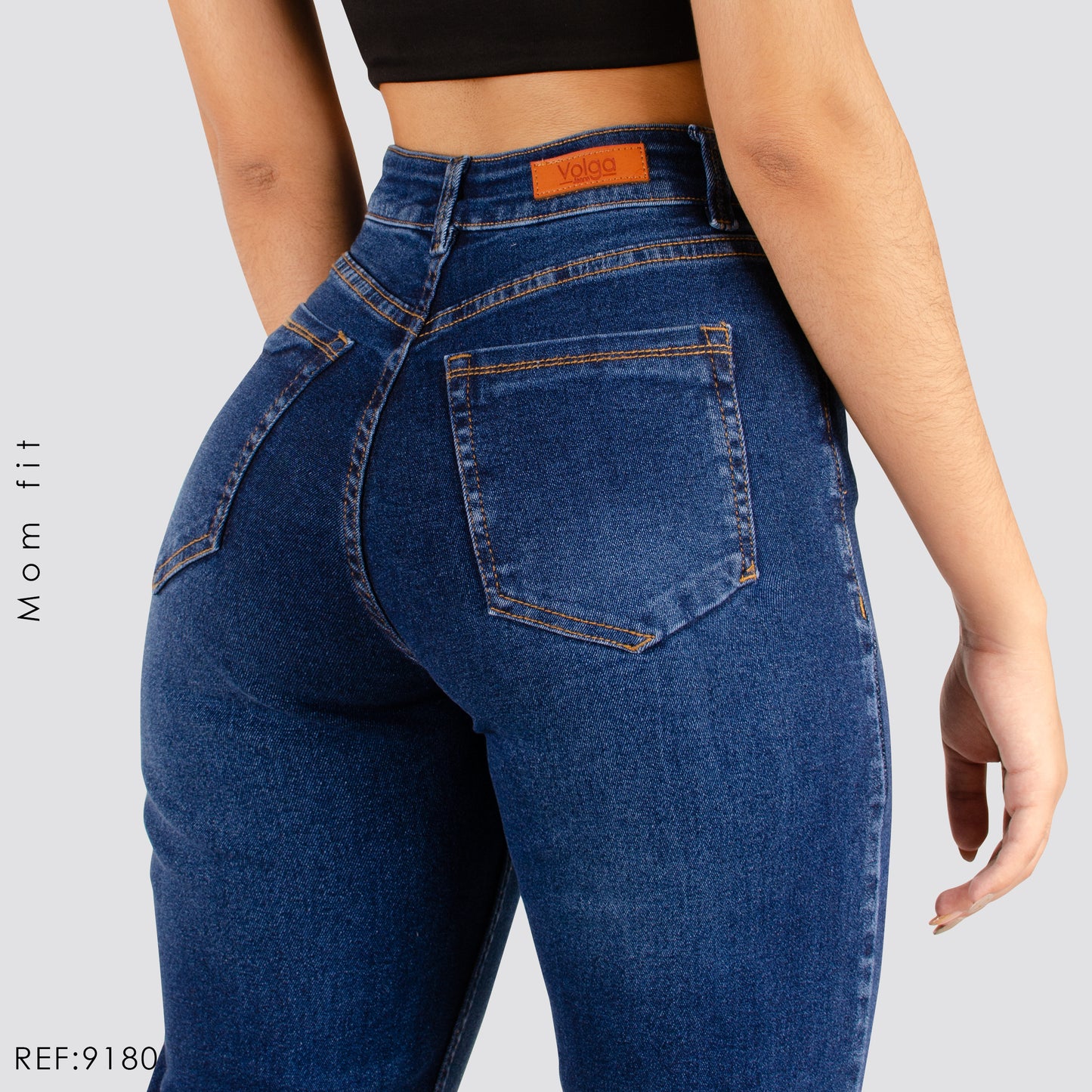 JEANS MUJER MOM TIRO ALTO 9180