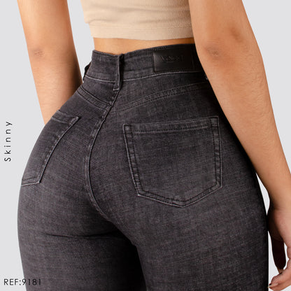 JEANS MUJER SKINNY TIRO ALTO 9181