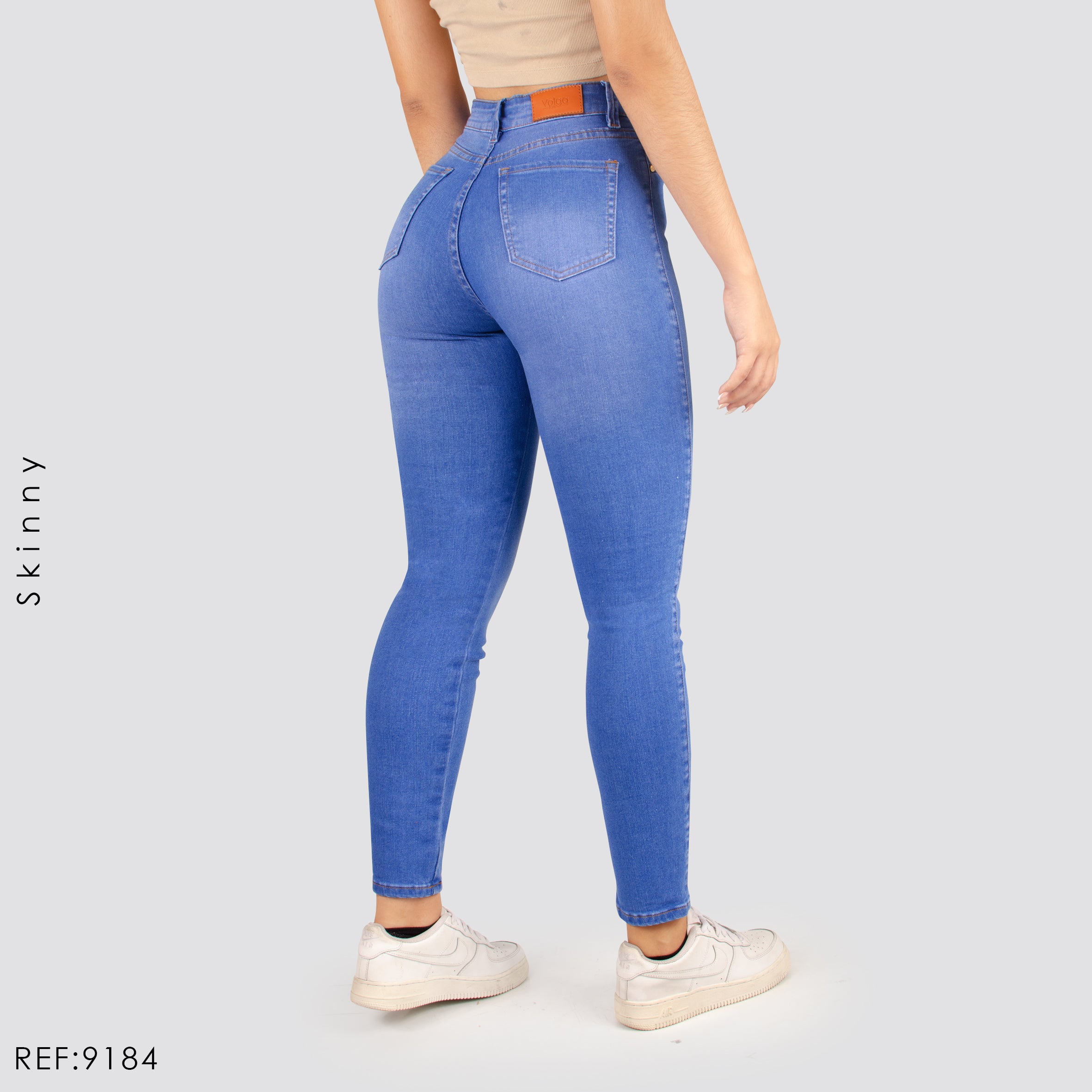 JEANS MUJER SKINNY TIRO ALTO 9184