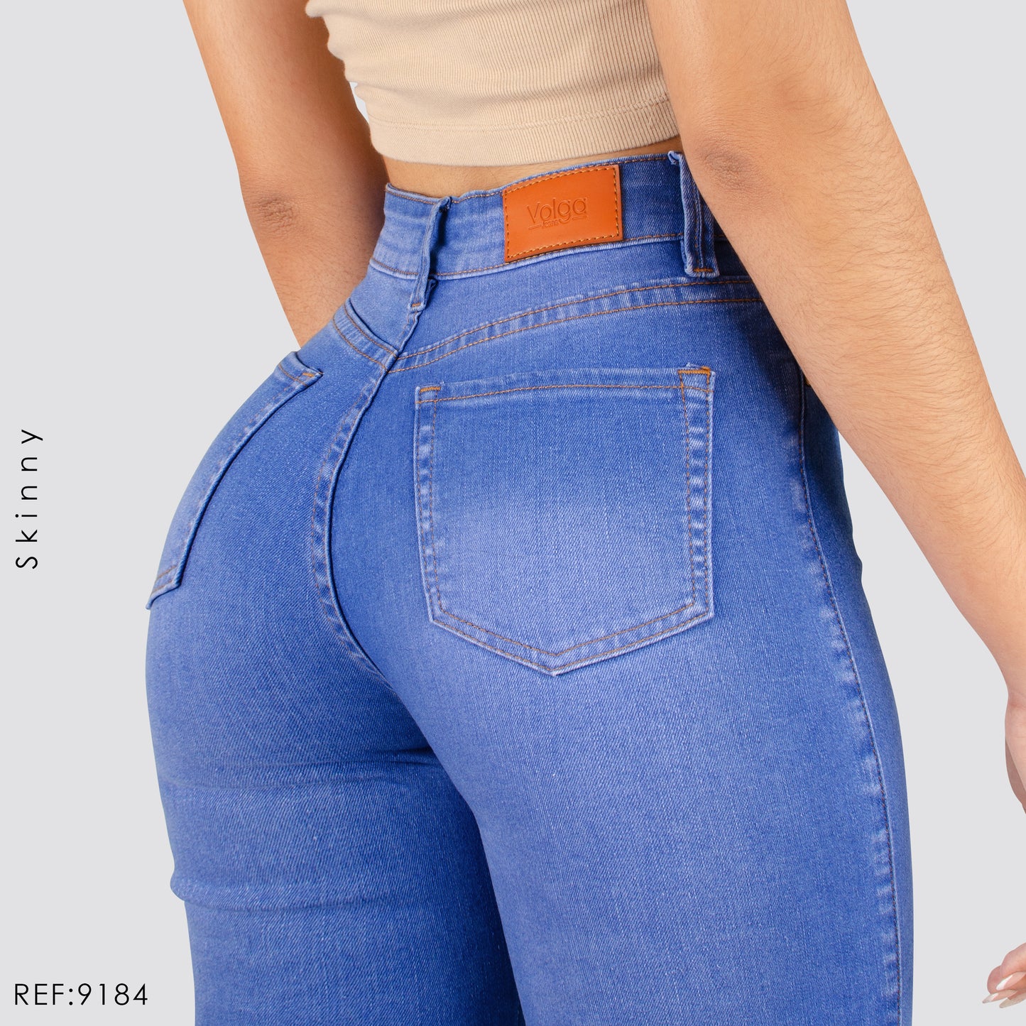 JEANS MUJER SKINNY TIRO ALTO 9184