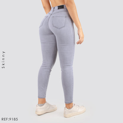 JEANS MUJER SKINNY TIRO ALTO 9185