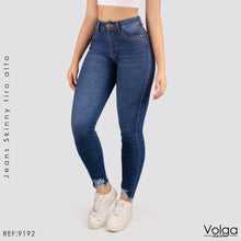 Cargar imagen en el visor de la galería, JEANS MUJER SKINNY TIRO ALTO 9192
