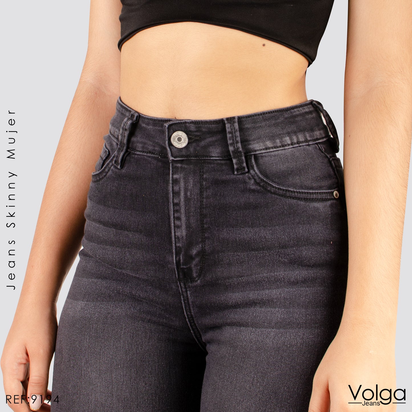 JEANS MUJER SKINNY TIRO ALTO 9194