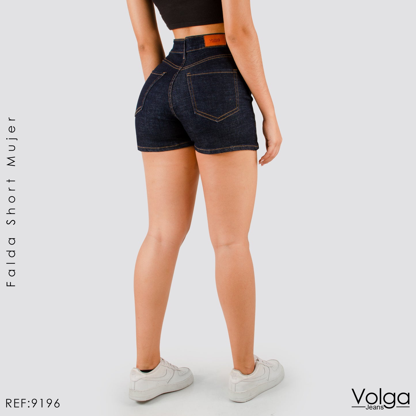 FALDA SHORT TIRO ALTO 9196