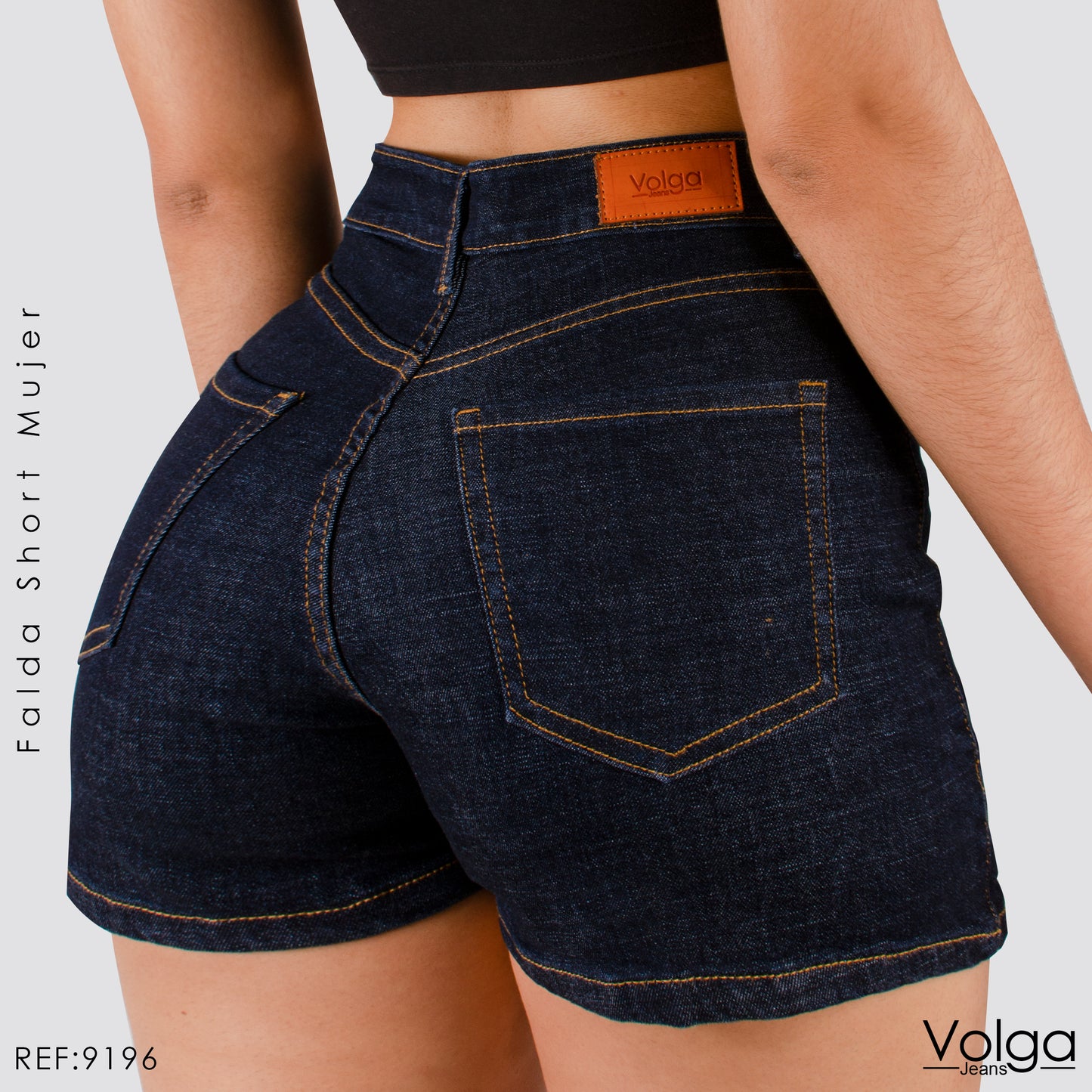 FALDA SHORT TIRO ALTO 9196