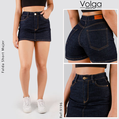 FALDA SHORT TIRO ALTO 9196