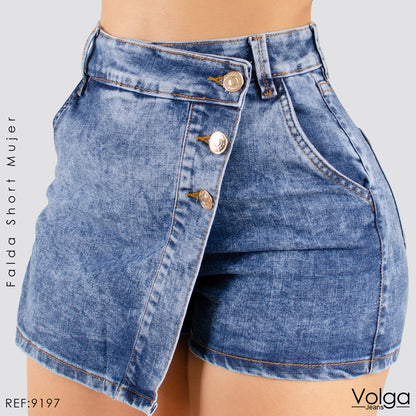 FALDA SHORT TIRO ALTO 9197
