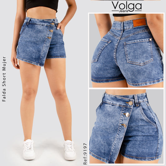 FALDA SHORT TIRO ALTO 9197