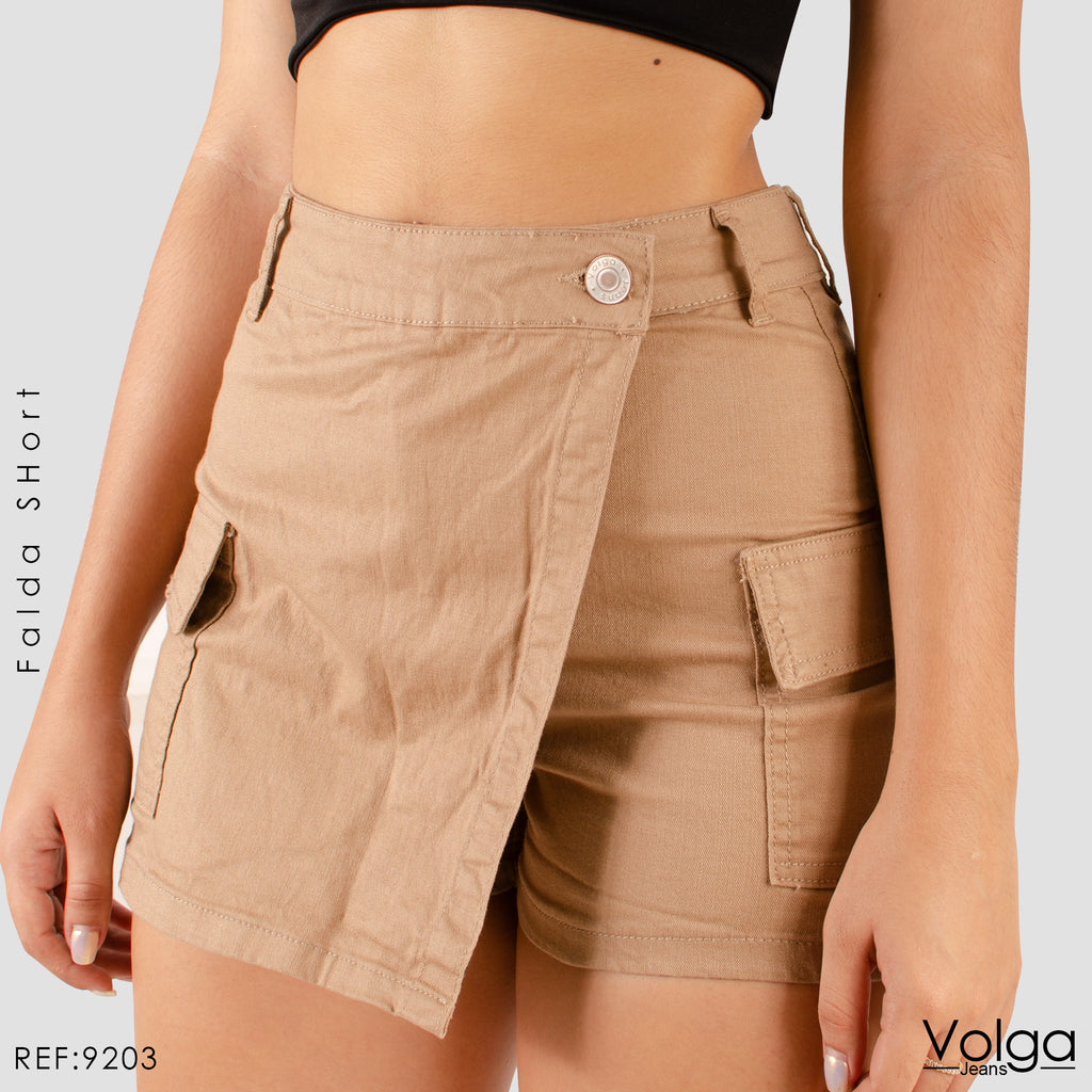 FALDA SHORT TIRO ALTO 9203