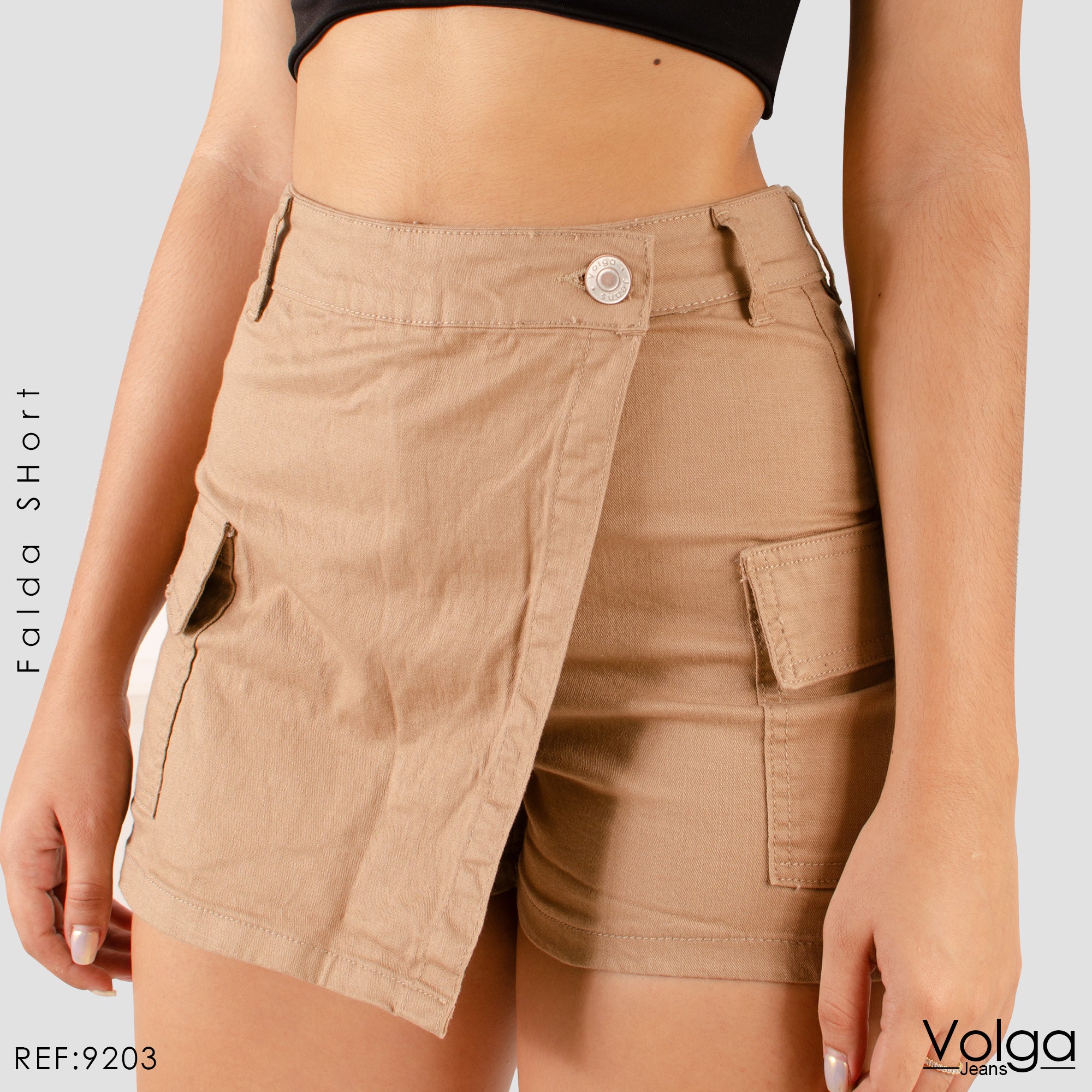 FALDA SHORT TIRO ALTO 9203