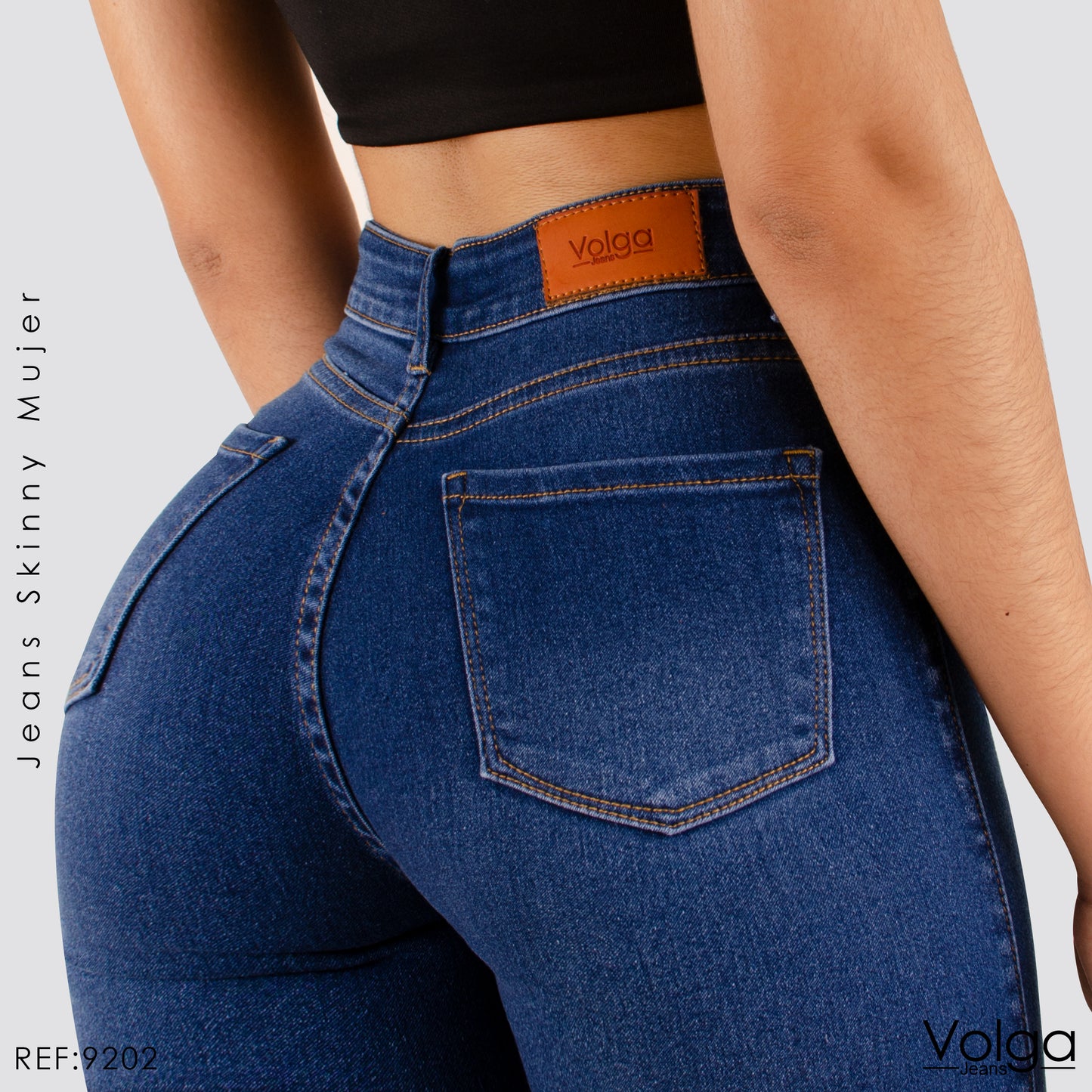 JEANS MUJER SKINNY TIRO ALTO 9202