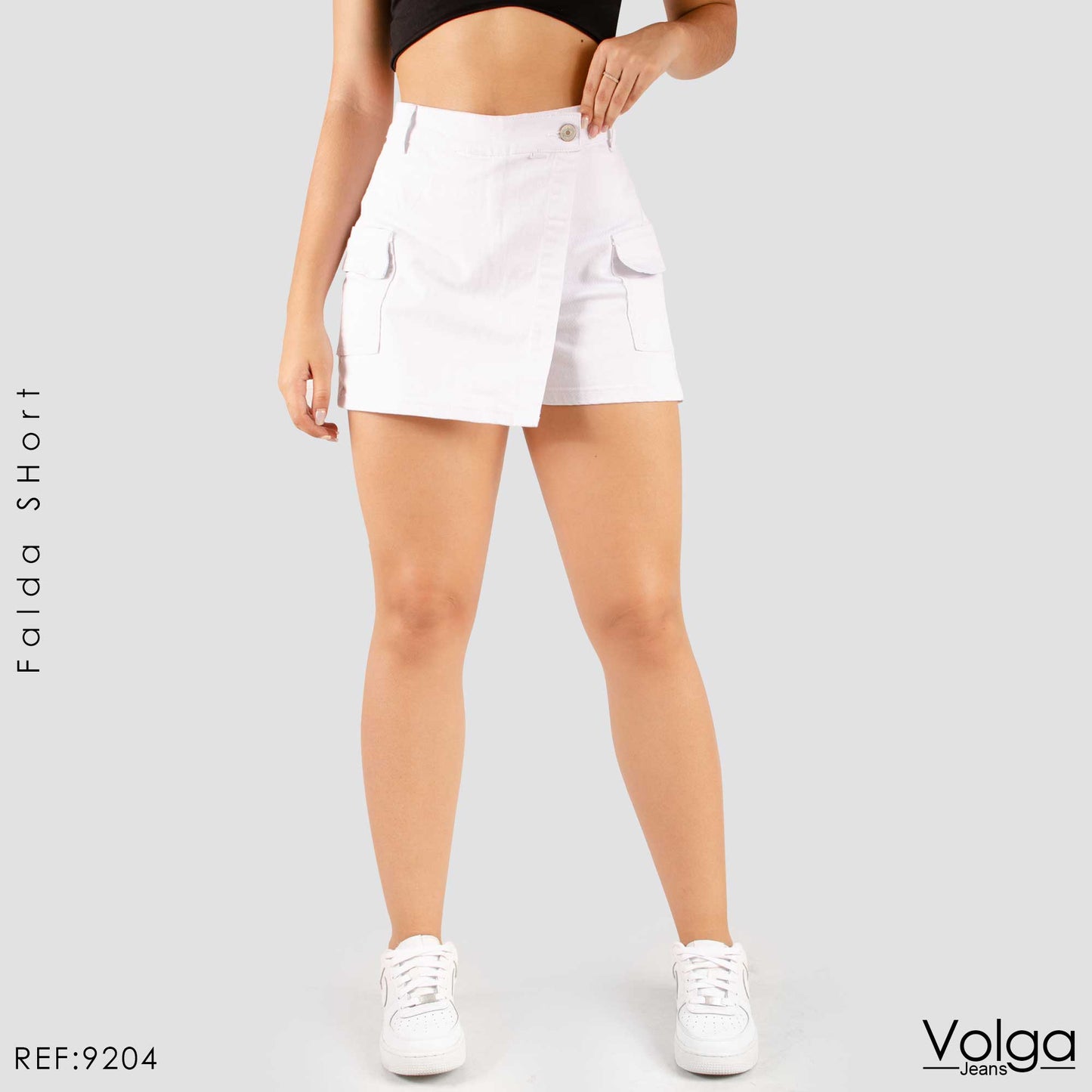 FALDA SHORT TIRO ALTO 9204