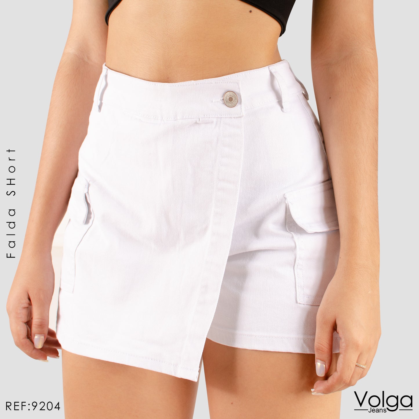 FALDA SHORT TIRO ALTO 9204