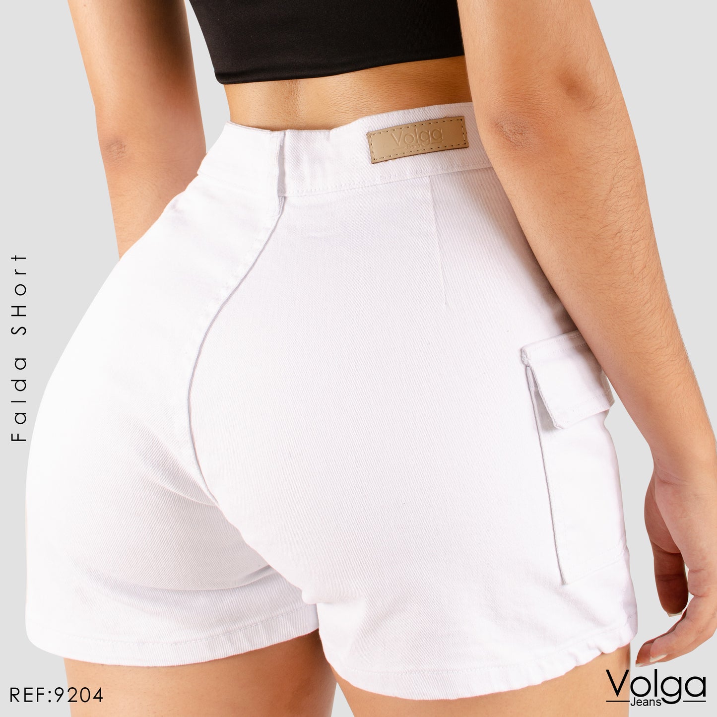 FALDA SHORT TIRO ALTO 9204