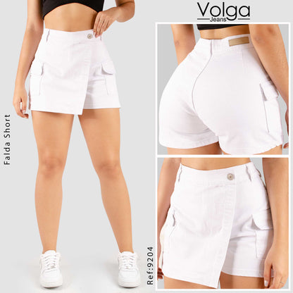 FALDA SHORT TIRO ALTO 9204