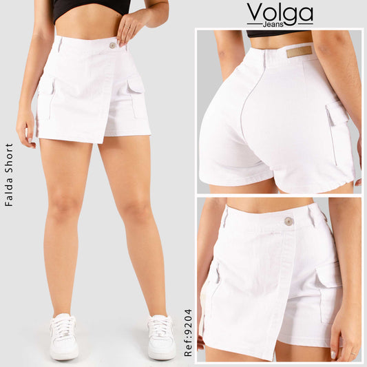 FALDA SHORT TIRO ALTO 9204