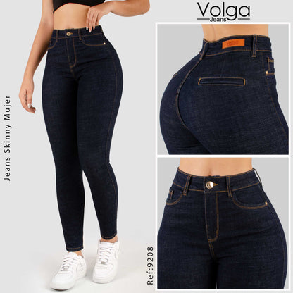 JEANS MUJER SKINNY TIRO ALTO 9208