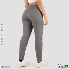 Cargar imagen en el visor de la galería, PANTALON DRILL MUJER MOM FIT TIRO ALTO 9211
