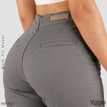 Cargar imagen en el visor de la galería, PANTALON DRILL MUJER MOM FIT TIRO ALTO 9211
