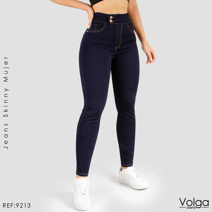 JEANS MUJER SKINNY TIRO ALTO 9213