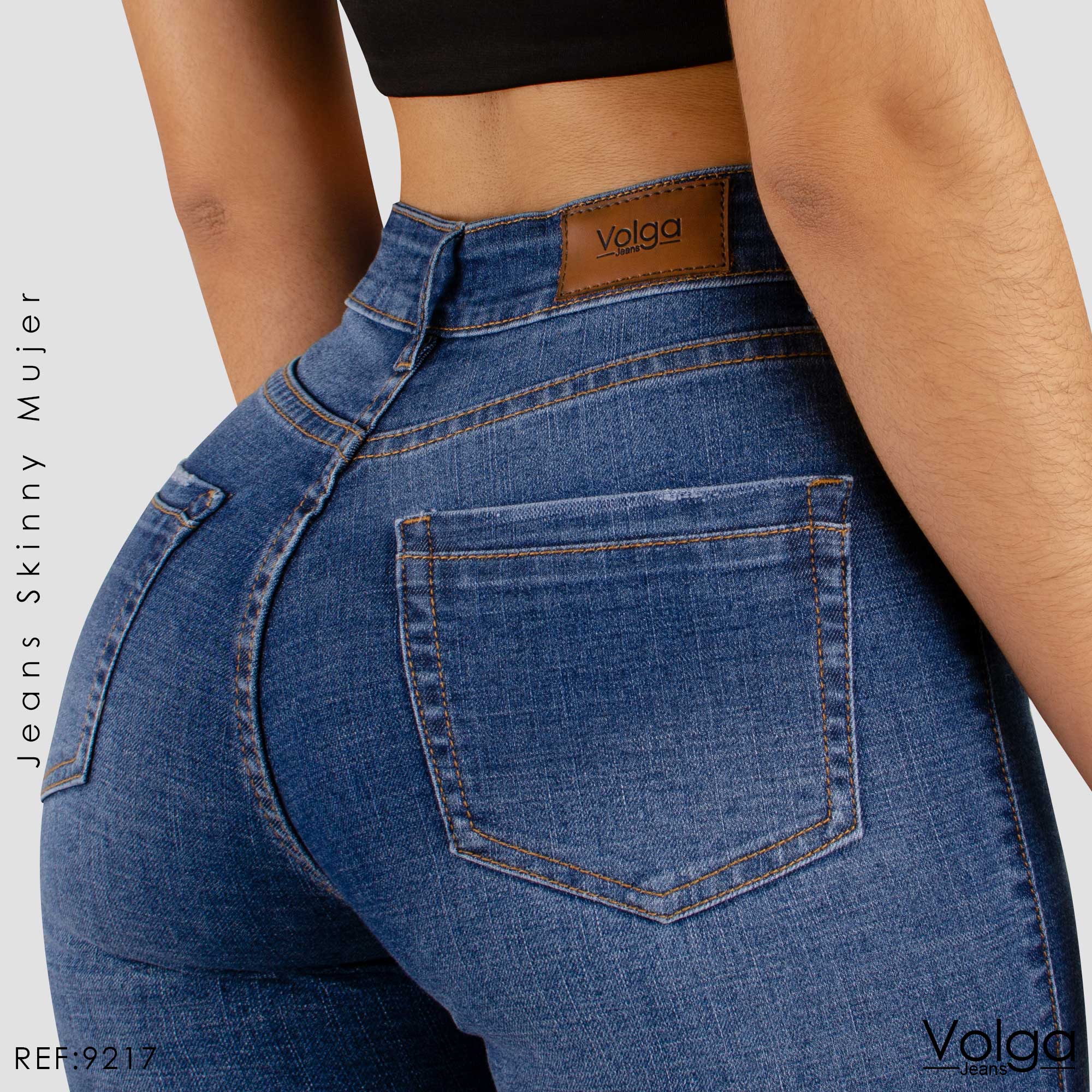 JEANS MUJER SKINNY TIRO ALTO 9217