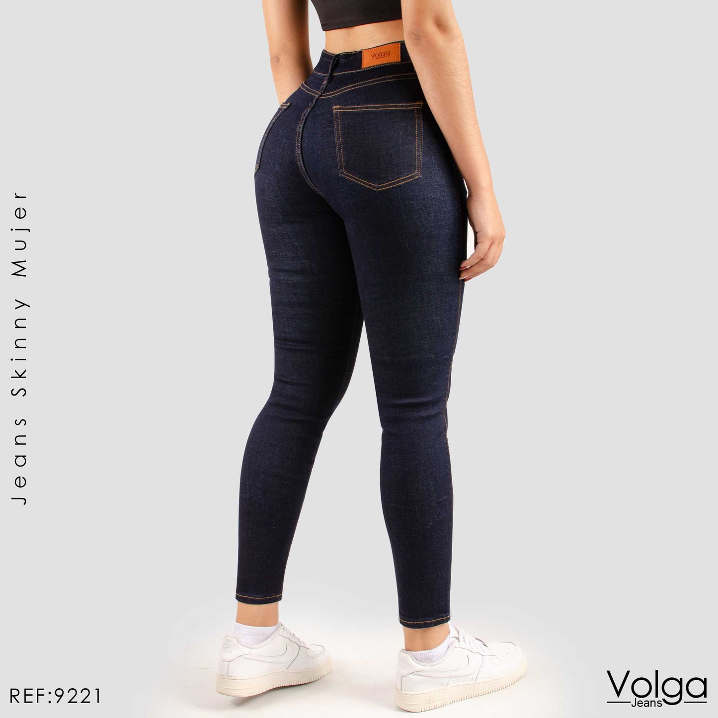 JEANS MUJER SKINNY TIRO ALTO 9221